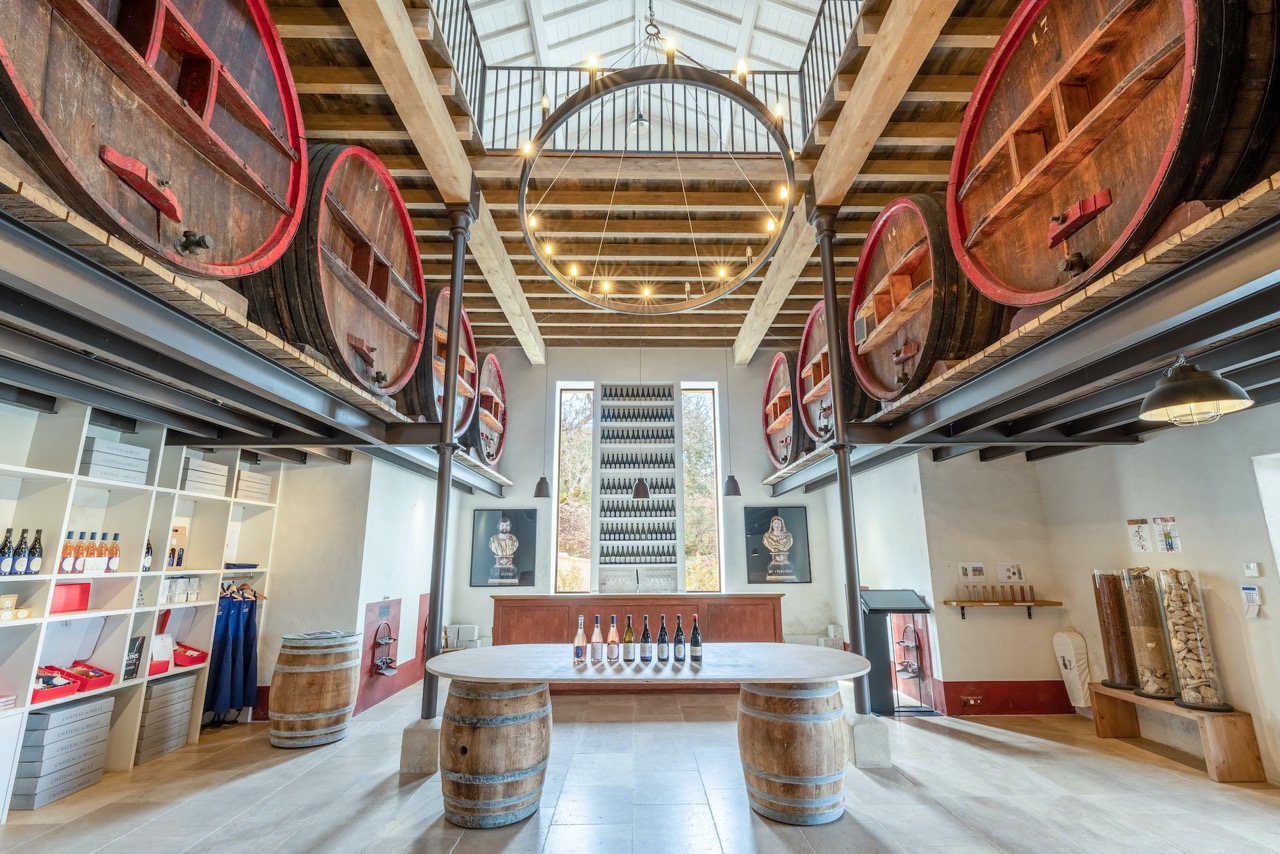 The caveau and tasting room