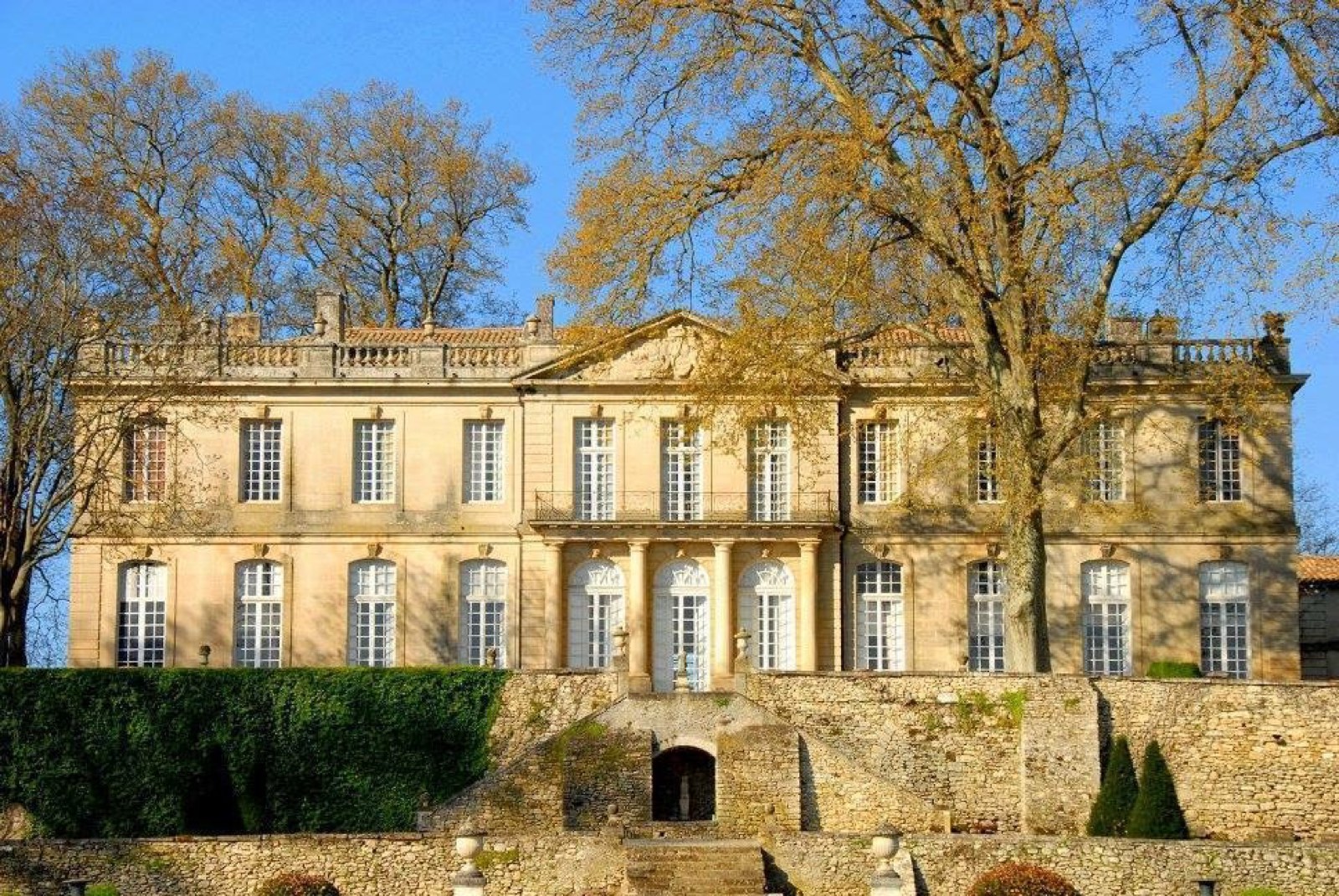 Chateau de Sauvan, an eighteenth-century estate known as the Petit Trianon de Provence