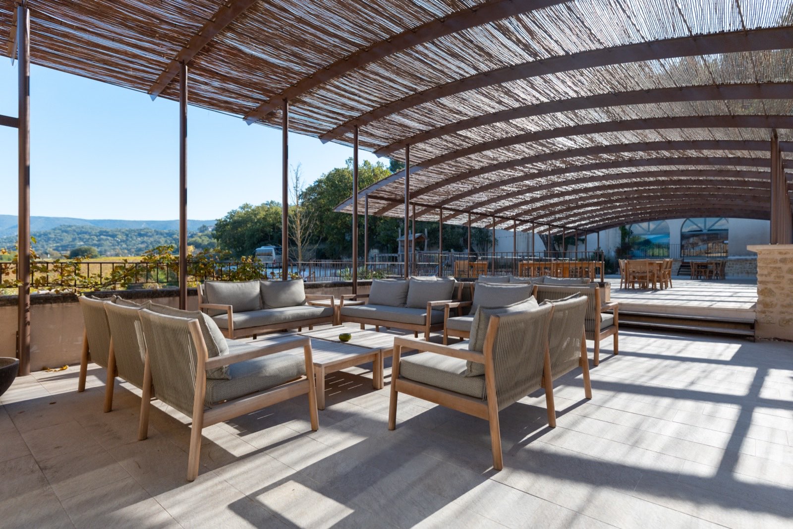 Lounge seating on the terrace
